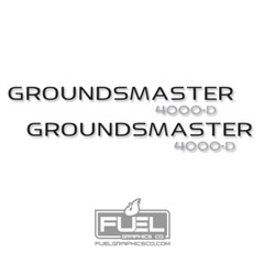 Toro Groundsmaster 4500D Premium Vinyl Decal 2-Pack – 24.75″ wide x 3″ tall