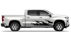 Door flames graphics stickers decal compatible with Chevrolet Silverado