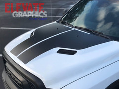 For Dodge Ram 1500 Graphics Sport Hood Stripes Decals Vinyl Stickers 2009-2018