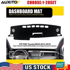 Custom Dashboard Cover Mat Pad For Toyota RAV4 13-18 Non-slip Dash Mat BLK 1-5X