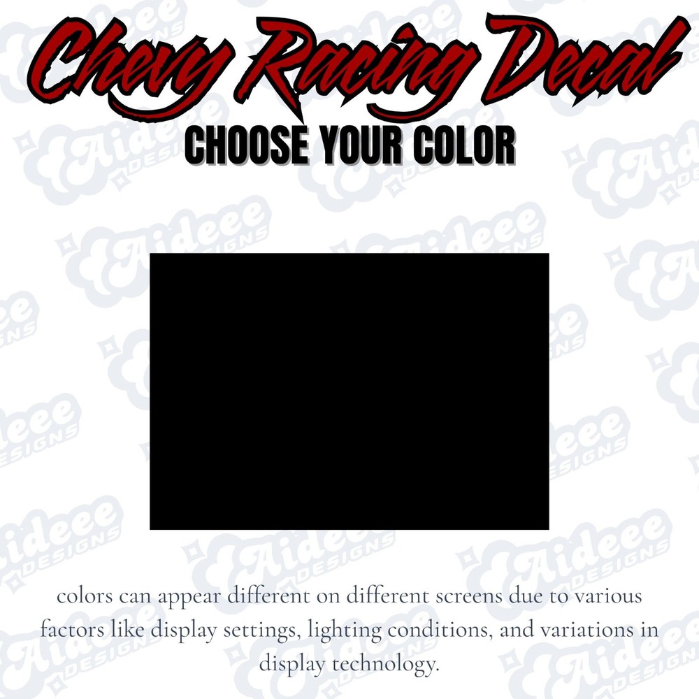 Chevrolet Racing Vinyl Decal Big Sizes For Chevy Cars Trucks