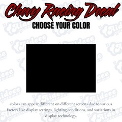 Chevrolet Racing Vinyl Decal Big Sizes For Chevy Cars Trucks