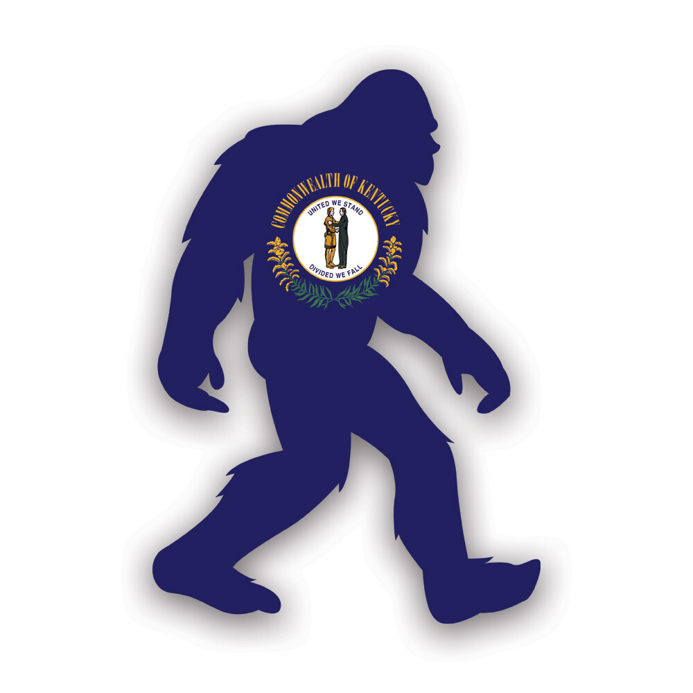 Kentucky Bigfoot Sticker Decal – Weatherproof – ky big foot sasquatch