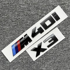 Gloss Black Trunk Emblem For Car X3 M40i G01 Sport Lettering Decal Badge