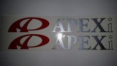 Apexi performance parts vinyl cut sticker / decal pair to suit drift cars etc
