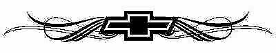 Chevy Tribal Chevrolet Bowtie die cut vinyl decal sticker racing car window