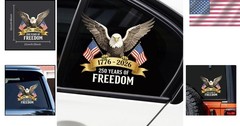 Patriotic 250 America Decal: Fade Resistant Vinyl Sticker for All Vehicles