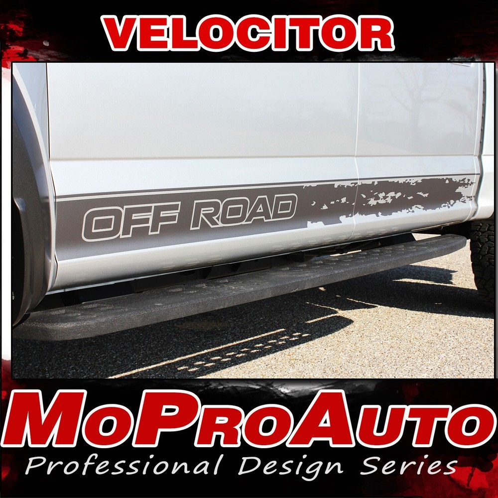 2018 2019 2020 Ford Raptor F-150 Decals VELOCITOR ROCKER Stripes Vinyl Graphics