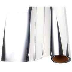 12×60 Inch Self Adhesive Chrome Silver Vinyl Wrap Sticker Decal Film Sheet