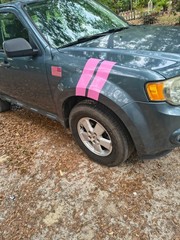 Universal 4″ Racing Hash Fender Stripe Set Vinyl Decal Stickers