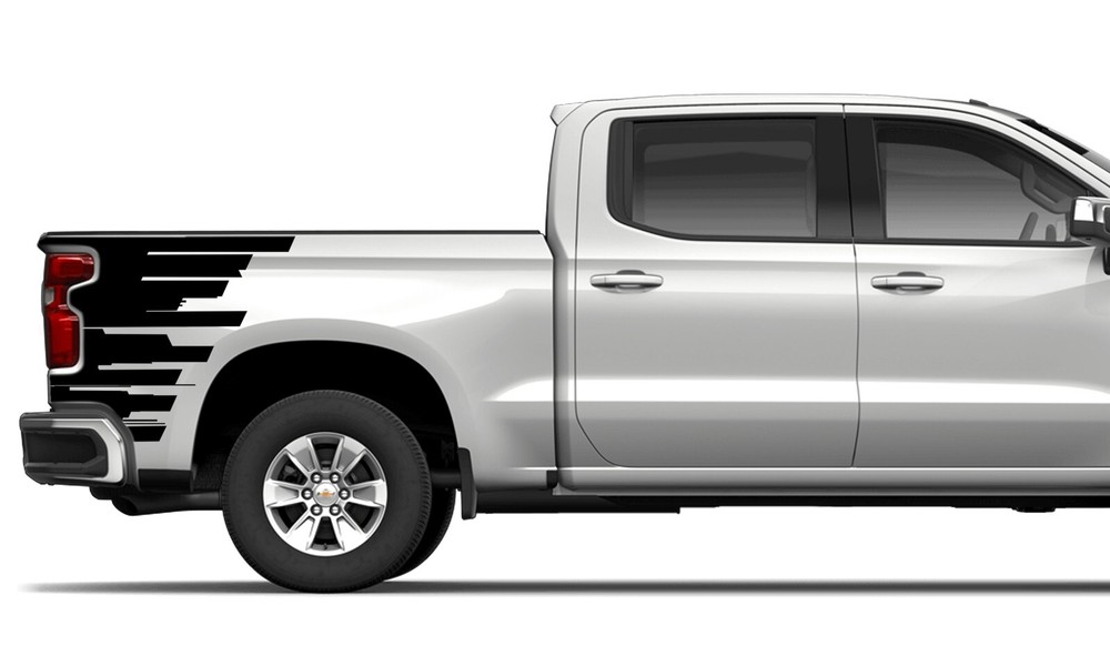 Bed skyscrapers graphics stickers decal compatible with Chevrolet Silverado