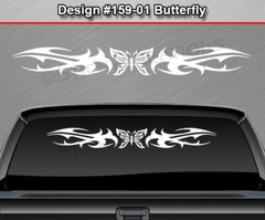 159-01 BUTTERFLY Decal Sticker Windshield Window Vinyl Graphic Banner Butterfly