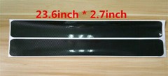 4pcs Carbon Fiber Car Door Plate Sill Scuff Cover Anti Scratch Sticker Protector
