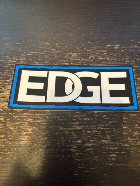 Edge Products Performance Racing Advertising BLUE 5X2 Sticker