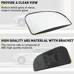 1/2Set Left Side For Ram Dodge 1500 2500 Tow 3500 Mirror Spotter lower Glass 201