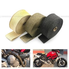 16ft Roll Basalt Header Turbo Pipe Manifold Exhaust Heat Wrap Tape Ties 6-colors