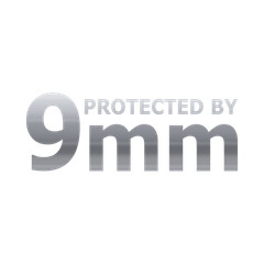Protected by 9MM Ammo Decal Sticker Gun 2A Tactical Car Truck SUV Window Vinyl
