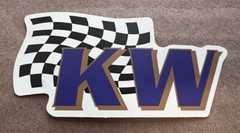 KW racing suspensions sticker *Matte*Finish. Size: 3”X 1.5”inch Self Adhesive