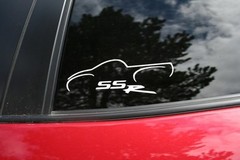 Chevy SSR Truck with logo #2 Die-cut Car Window Sticker, buy 2 get 1 free!