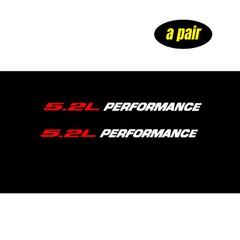 5.2L PERFORMANCE Hood Car Stickers Decals Emblem For Dodge Ram 318 Magnum 2PCS