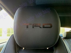 (4pcs) Black Headrest Dashboard badge sticker decal ForTRD