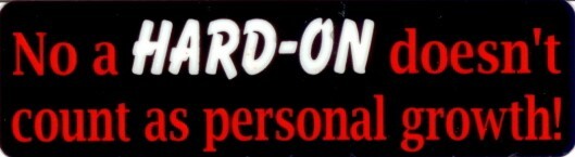 No A Hard On Doesn’t Count As Personal Growth Motorcycle Helmet Sticker C