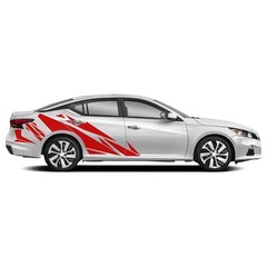 Back side geometric graphics stickers decal compatible with Nissan Altima