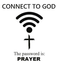 Connect to God vinyl decal