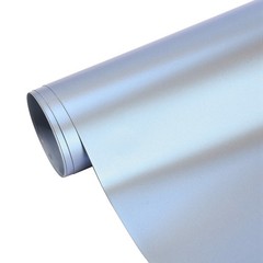 Ultra Gloss Silver Blue Metallic Vinyl Car Wrap Car Body Replacement Film Roll