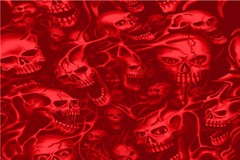 Ghost Skulls Red Graphic Decal Vinyl Bike Motorcycle Car Wrap USA 24×36 Seamless