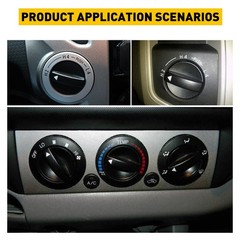 3/6X Fit Toyota Tacoma for 2005-2011 Heater Dials Knobs A/C HVAC Fan Control Set