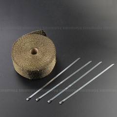 5M Lava Manifold Car Header Exhaust Pipe Motorcycle Heat Wrap + 4 Ties Kit