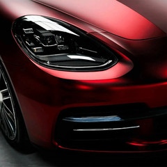 5FTx50FT Ultra Matte Romani Red Vinyl Wrap Turns Glossy When Wet Car Wrap