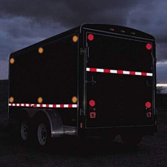 4pcs Rectangle 2×3″ High Visibility Reflective Stick-On Reflector For Trailer