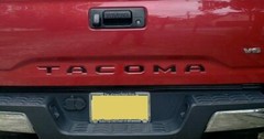 BLACK Tailgate Insert Letters Decal Vinyl Stickers for Toyota Tacoma 2016-22 New