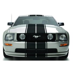 236” Black Hood Roof Trunk Rally Racing Stripe Decal Sticker For Ford Mustang