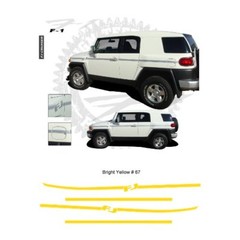 Toyota FJ Cruiser F-1 Graphic Kit – Bright Yellow