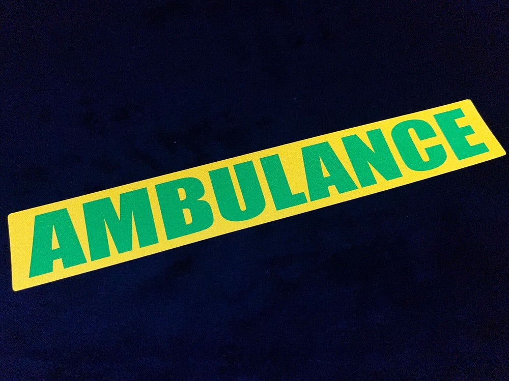 Reflective 30cm AMBULANCE SOLO Car Van Pickup Truck Stickers Reflector