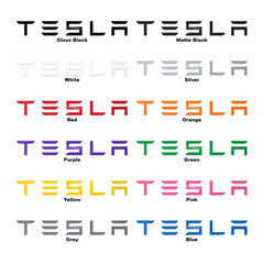Tesla Logo Vinyl Decal | Premium Waterproof Car Window Laptop Truck Sticker