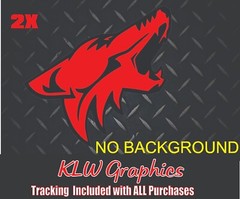 COYOTE Vinyl Decal Sticker Fits Ford Mustang 5.0 Red Black
