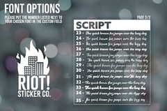 Custom Vinyl Decals – Create your own Vinyl Car Decal – Any Text or Vector Img