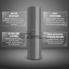 【One Way Vision】 White Perforated Print Media Vinyl Window Sticker Sheet Film
