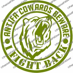 ANTIFA Cowards Beware,I Fight Back,F*ck ANTIFA,Domestic Terrorist,Vinyl Decal