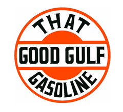FITS VINTAGE THAT GOOD GULF GASOLINE MOTOR OIL PUMP RESTORATION STICKER DECAL