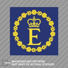 Queen Elizabeth II Personal Insignia Flag Sticker Decal Vinyl coat of arms
