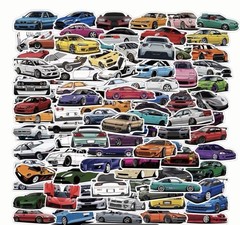 61 Pcs JDM Racing Sport Car Waterproof Vinyl Stickers