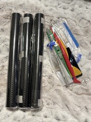 Black Carbon Fiber 12×60 inches 5Years Car Wrap Vinyl Roll with Air Release