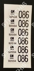 Suit Holden HSV Wire Harness Label – VL Engine Loom RB30e LF1 92034086