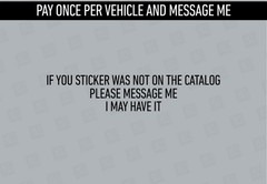 GMC CHEVY GM VIN STICKER ALL STYLES replacement driver door jamb id info data