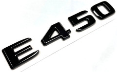 E450 BLACK FOR MERCEDES REAR TRUNK EMBLEM BADGE NAMEPLATE DECAL LETTER NUMBER